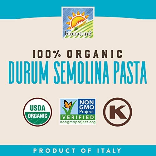 bionaturae Bionaturae Chiocciole Pasta Noodles - Durum Semolina Pasta, Kosher, High Protein, Non-GMO, USDA Certified, Durum Semolina Chiocciole, Chiocciole Pasta Organic, Crafted in Italy - 16 Oz, 6 Pack