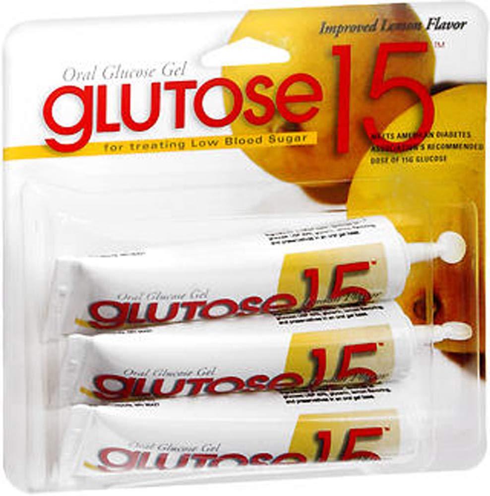 PS Medical Glutose-Lemon 15 Gram Tube, 3 Pack