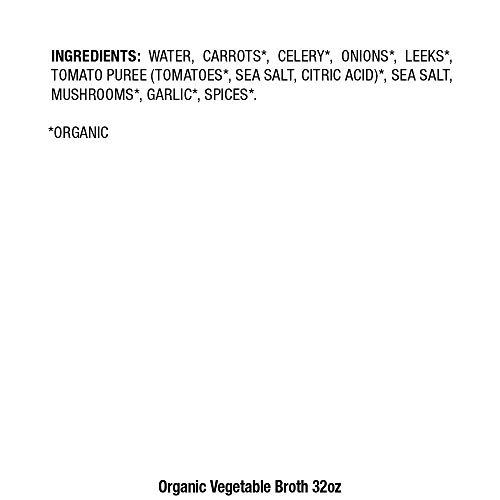 Pacific Foods Pacific Foods Organic Vegetable Broth, Plant Based, 32 oz Carton (Case of 12)