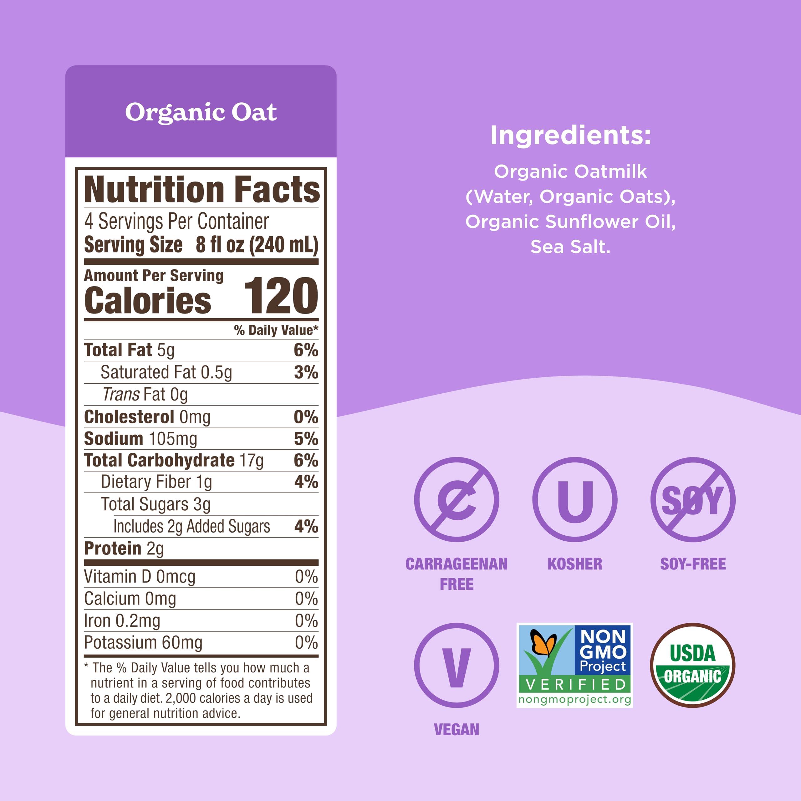 Califia Farms Califia Farms - Organic Oat Barista Blend Oat Milk, 32 oz, Shelf Stable, Dairy Free, Plant Based, Vegan, Non GMO, Organic Milk, Creamer, Milk Frother, Oatmilk