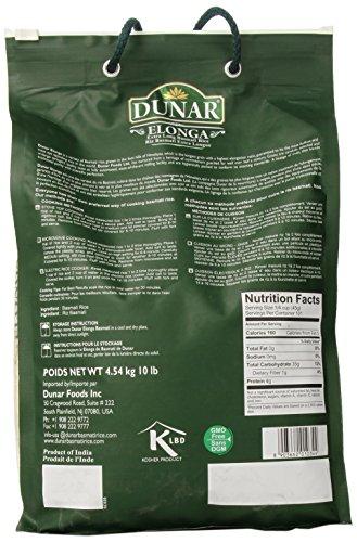 Dunar Dunar - Elonga Basmati Rice Premium 1121 Long Grain, 10 Lb