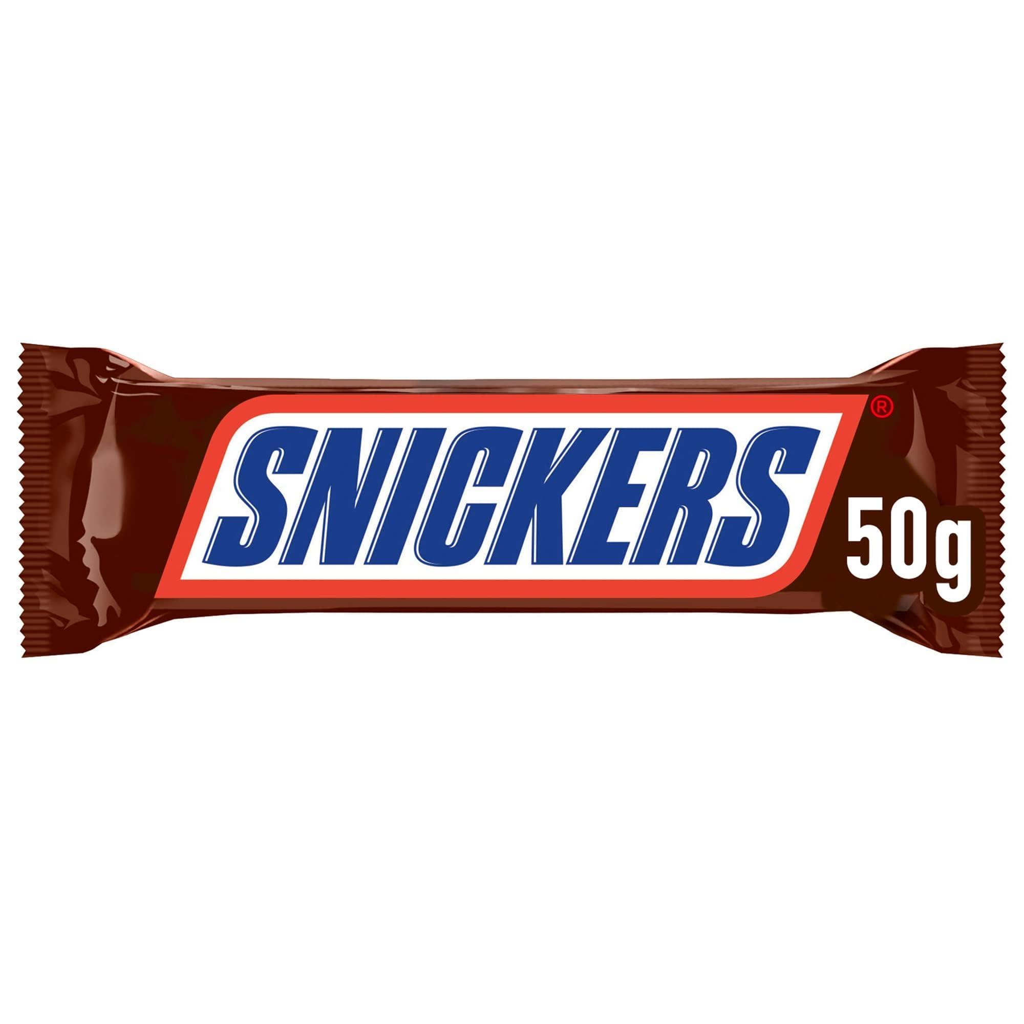 Snickers Snickers Bar with Caramel and Roasted Peanuts Chocolate Covered, 24 bars x50g (1200g)