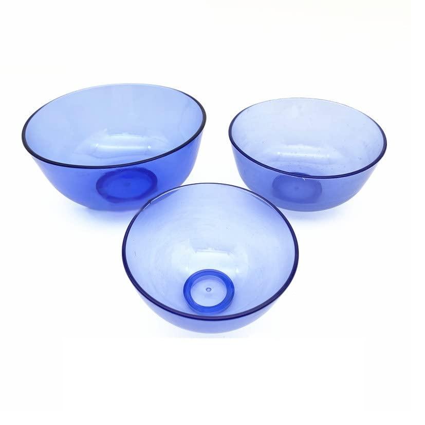 MrHugoo MrHugoo Lab Flexible Alginate Rubber Mixing Bowls Small/Medium/Large (Transparent Blue)