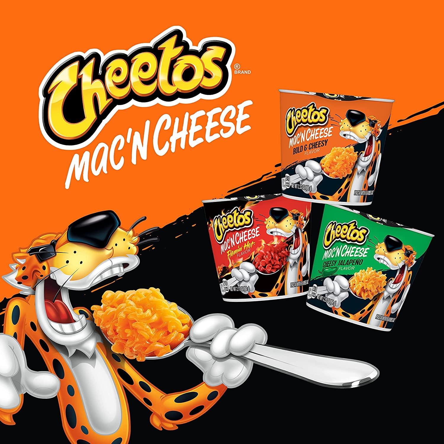 Cheetos Mac N Cheetos Bold & Cheesy, 2.32oz Cups (4 Pack)
