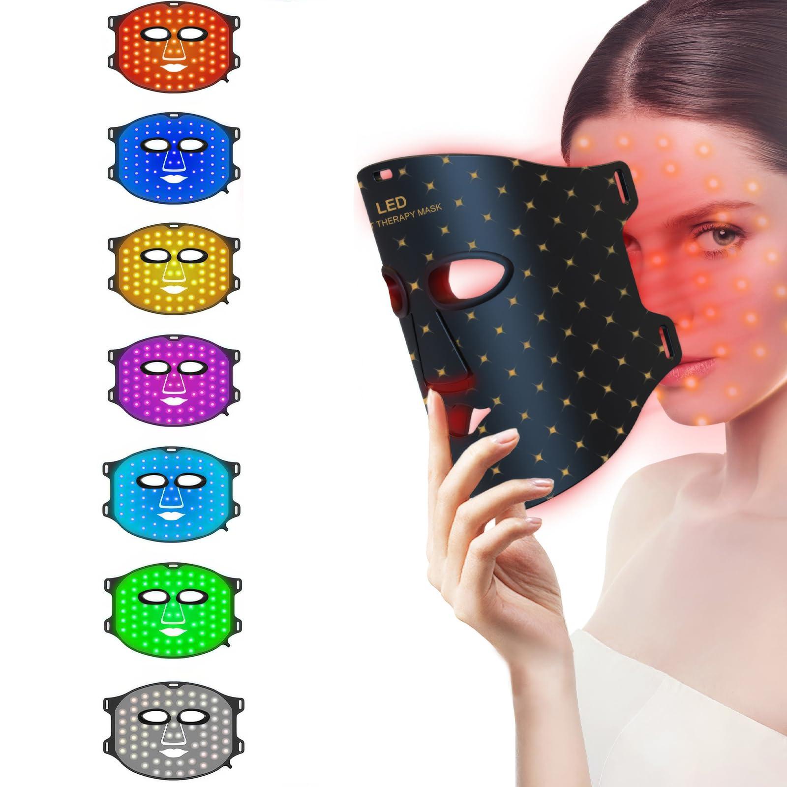 Aymeyly Ultra-Light Weight Red Light Therapy Mask, High Irradiance Red Light Therapy for Face, Comfortable Red Light Mask for Home Use