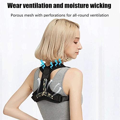 SJHY SJHY Posture Corrector Men Women Brace Shoulder Back Support Belt Medical Clavicle Therapy Lumbar Posture Correction Back Posture (Color : Black)