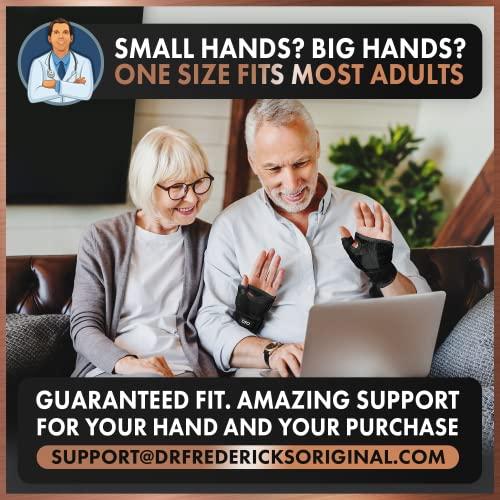 Dr. Frederick's Original Dr. Frederick's Original Reversible Copper Infused Wrist Thumb Brace - 1 Brace - Spica Splint for De Quervain’s Tendonitis, Arthritis, CMC, Pain Relief - Left or Right Hand - Fits Men and Women