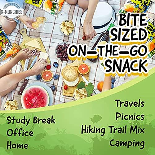 K-Munchies K-Munchies Orion Turtle Chips - 6 Variety Packs, 49g - Churro Chips (3), and Sweet Corn Chips (3) Flavors - Snack Size Korean Chips - Savory, Crispy Korean Snacks - On-The-Go Korean Corn Snack Chips