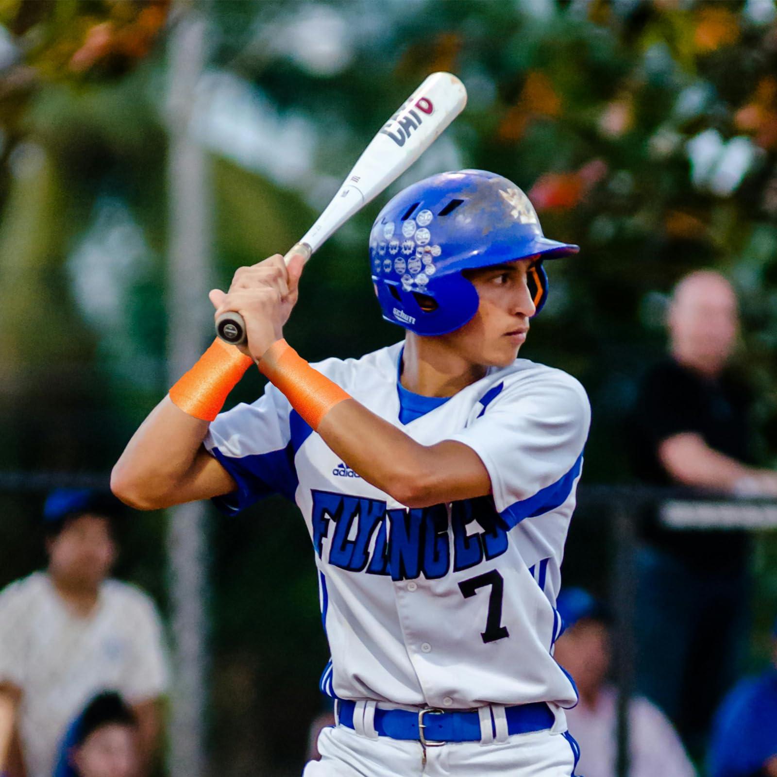 Jtshy Prewrap Athletic Tape,2.75 Inches X 30 Yards Roll Pre wrap Headbands for Hair Soccer,Foam Underwrap Sports Wrap for Ankles Wrists Hands Knees Elbows (Orange)