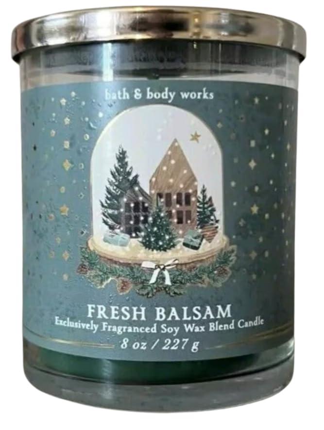 Bath and body works Fresh Balsam Single Wick Candle by Bath + Body Works - 8 oz