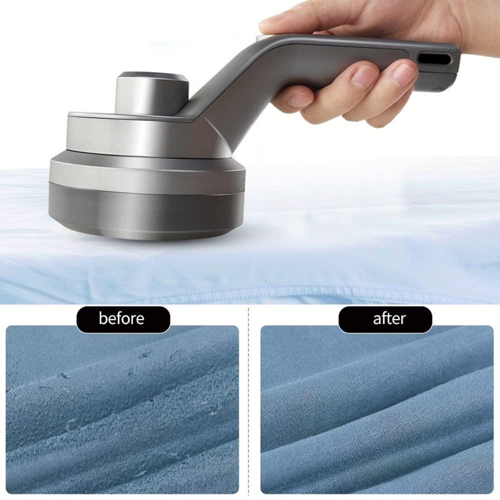 YIORYO Fabric Shaver, Rechargeable Lint Shaver Defuzzer Sweater Shaver, Electric Lint Remover, Removing Fuzz and Pills Form Couch, Clothes, Furniture, Bedding