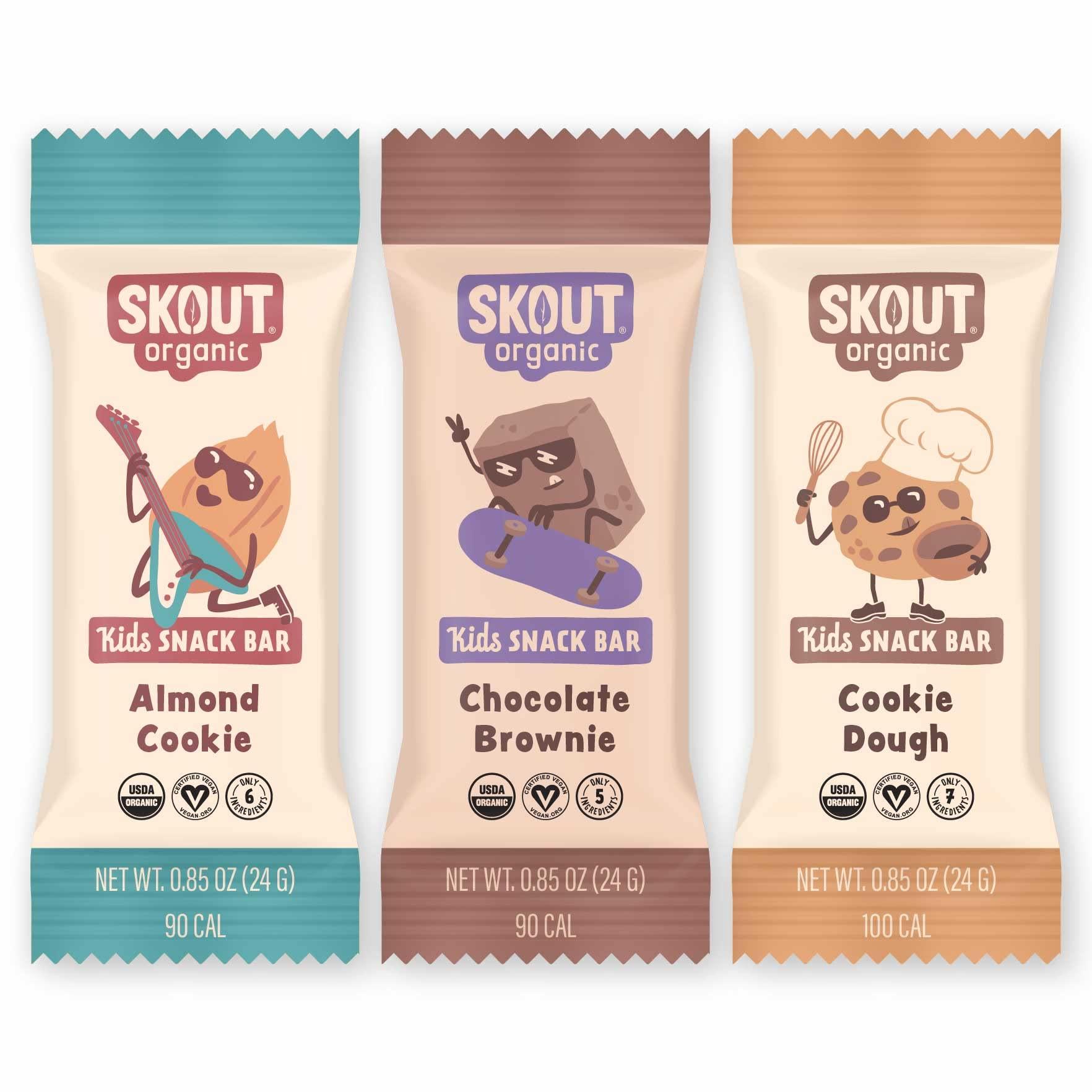 Skout Organic Skout Organic Dessert Inspired Kids Snack Bar Variety Pack (18 Pack) | Organic Kids Snack Bars | School Snacks & Lunch Snacks | Vegan & Paleo | Gluten, Dairy, Grain Free…