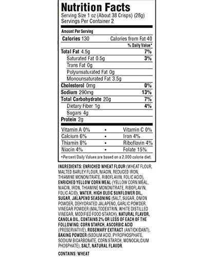 Farmer's Pantry Farmer's Pantry Bulk Pack Cornbread Crisps, Jalapeno, 2 Ounce (Pack of 24)