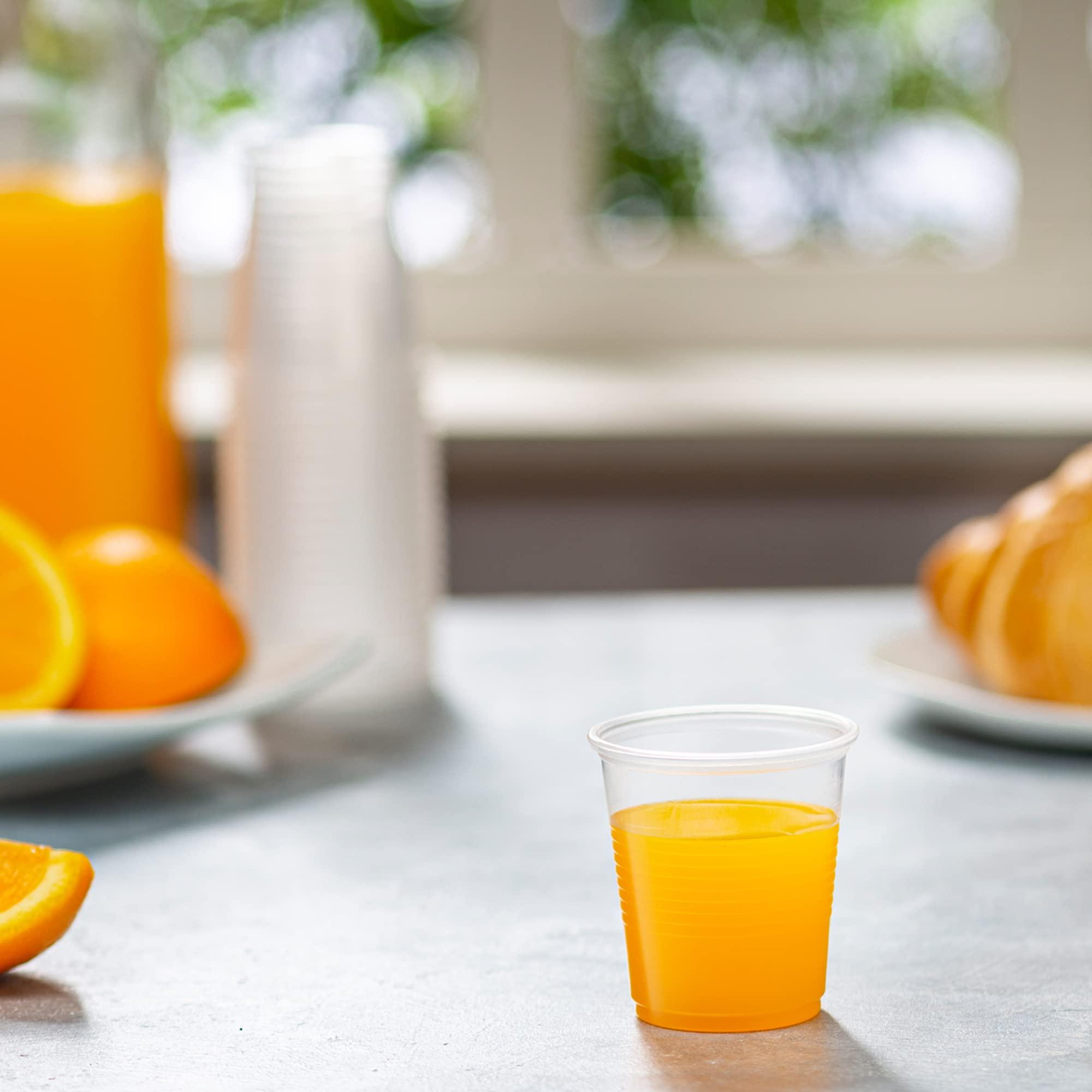 Comfy Package Comfy Package [3 oz. - 100 Count Clear Disposable Plastic Cups - Small Disposable Bathroom, Medicine Polypropylene, and Mouthwash Cups