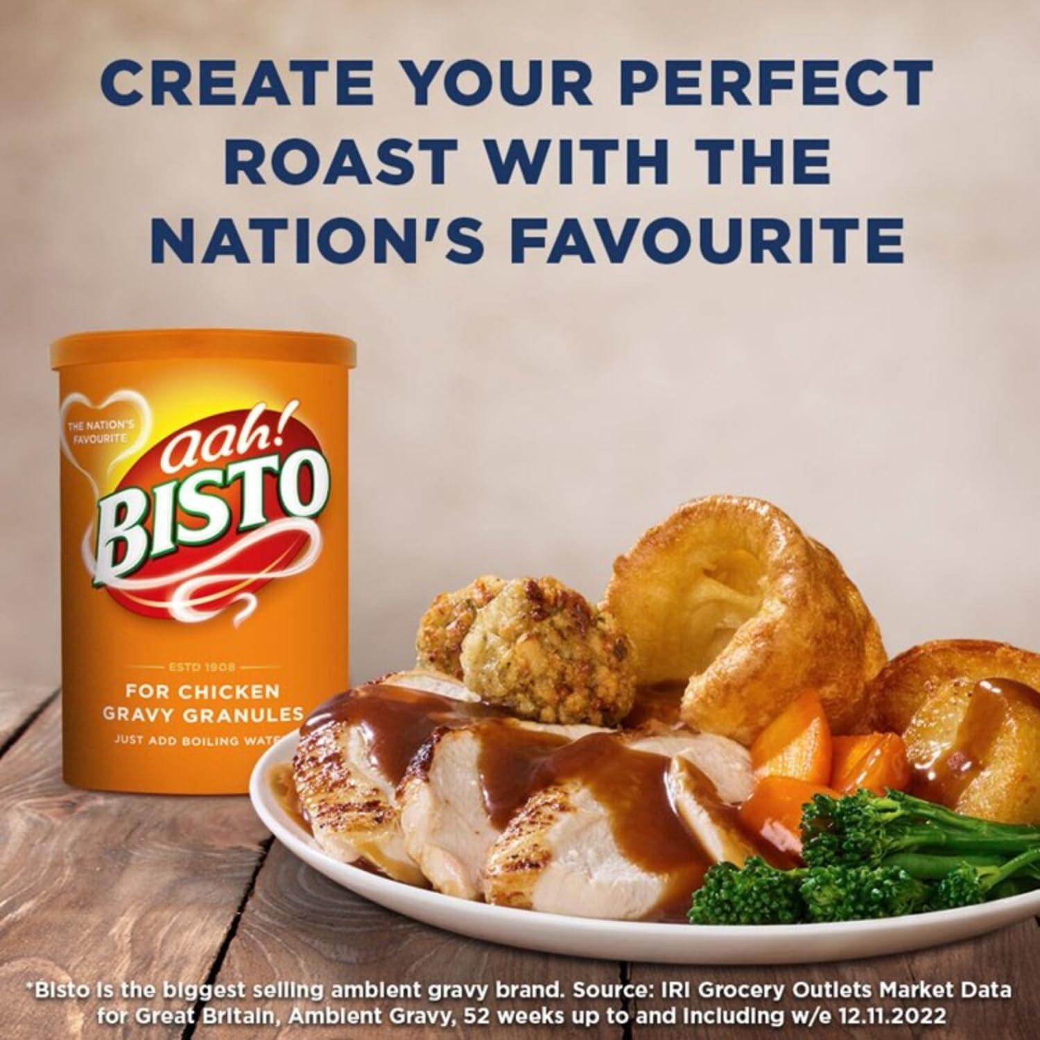 Bisto Bisto Chicken Gravy Granules 5.9 oz Rich and Savory Flavor for Roasted Chicken, Family Meals, Comfort Dishes Quick, Easy, Lump-Free Preparation Velvety Consistency
