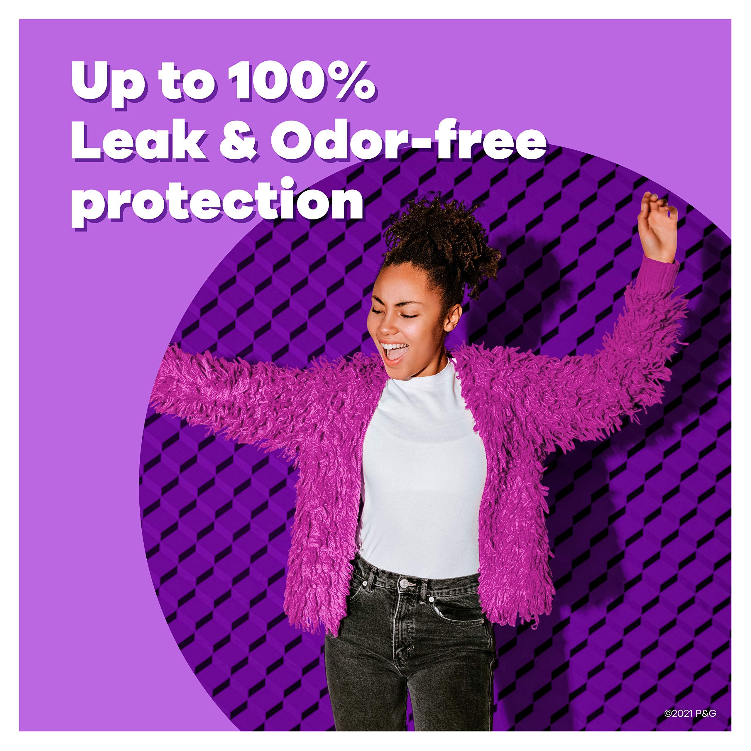 Tampax Tampax Radiant Tampons Duo Pack, Regular/Super Absorbency, 96 Count, BPA-Free Plastic Applicator and LeakGuard Braid, Unscented, 96 Count