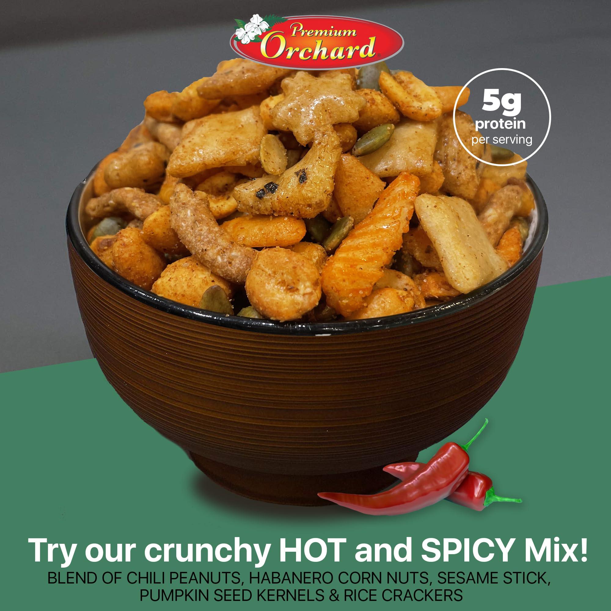 Premium Orchard MIXED NUTS Sweet & Spicy Nut Mix + Hot & Spicy Mix Savory Snacks Packed Fresh Healthy Protein Snack