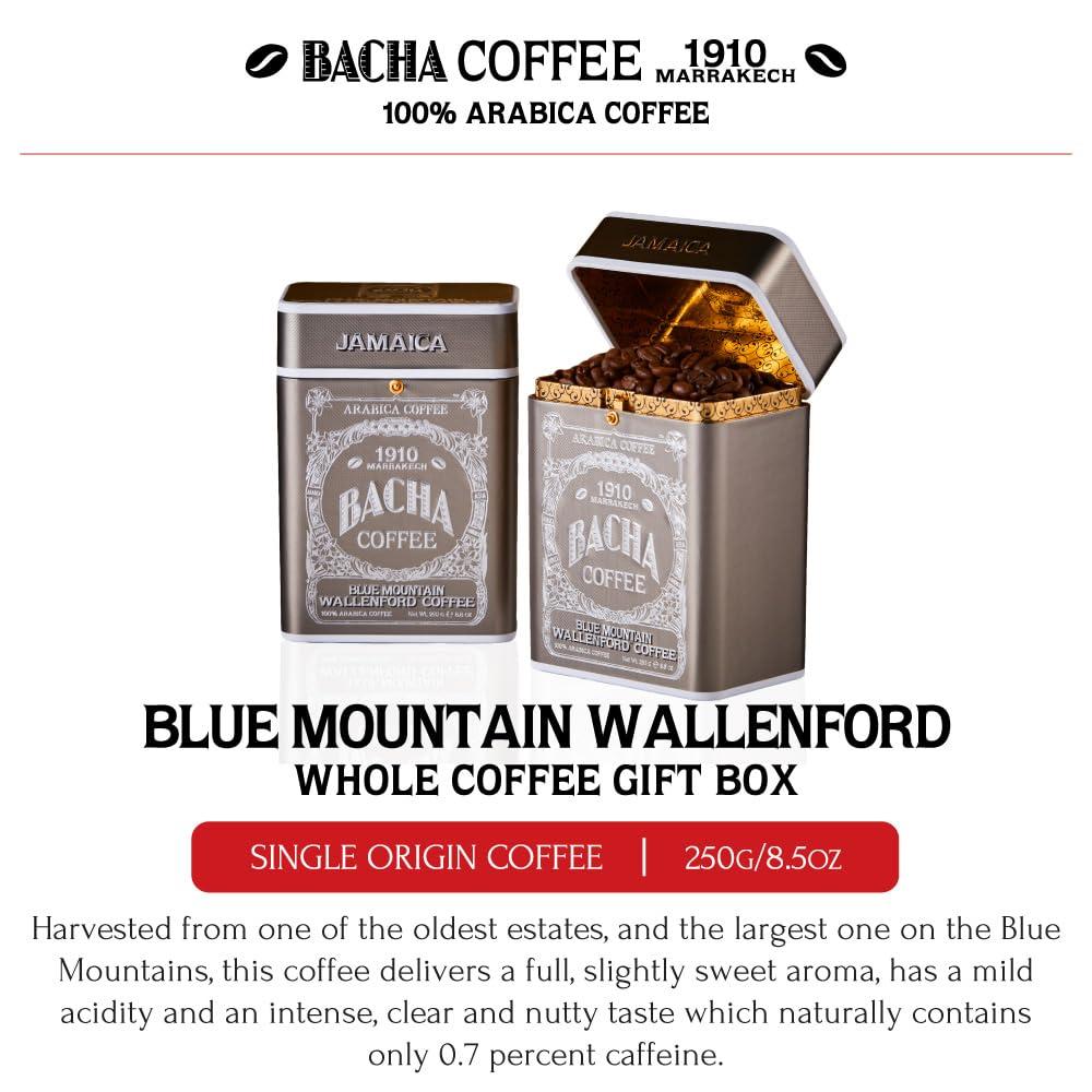 Bacha Coffee Bacha Coffee | Blue Mountain Wallenford Single Origin Signature Nomad Collection, Medium Roast, 100% Arabica Whole Beans, 250g