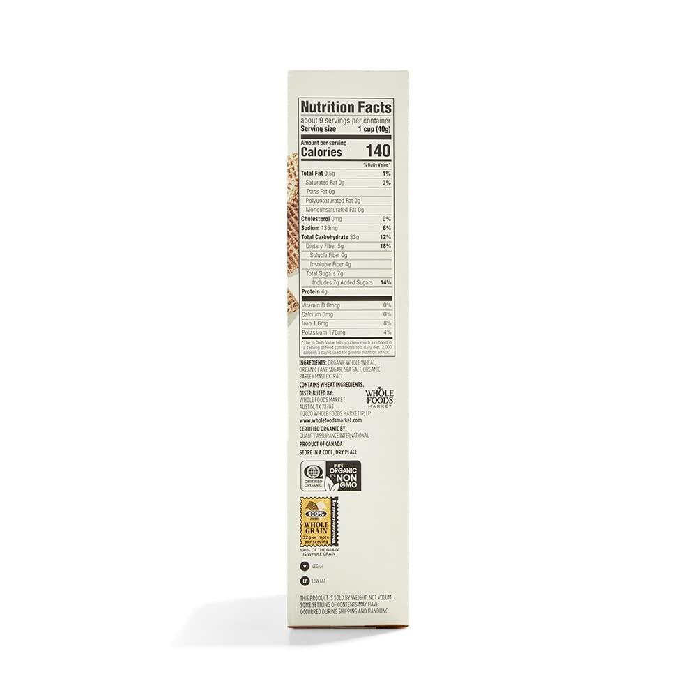 365 by Whole Foods Market 365 by Whole Foods Market, Organic Wheat Waffles Cereal, 13 Ounce