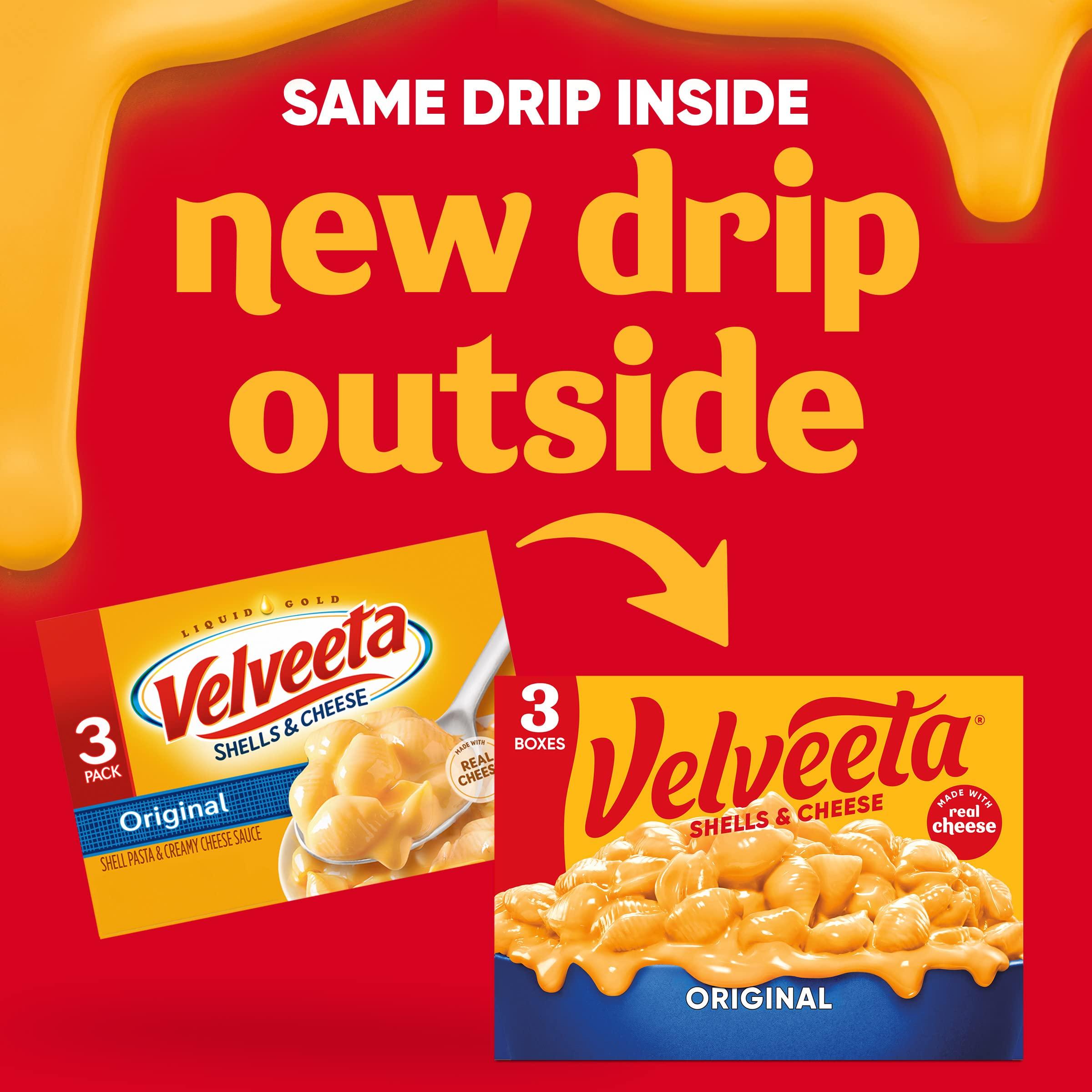 Velveeta Velveeta Shells & Cheese Original Shell Pasta & Cheese Sauce Meal (3 ct Pack, 12 oz Boxes)