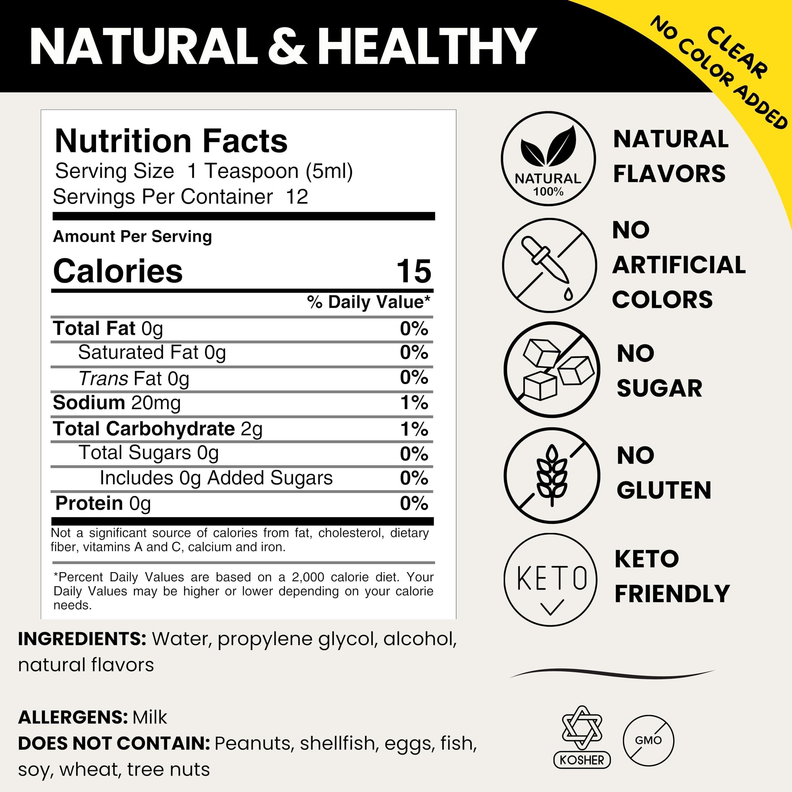 Harvest Moon Delights Natural Ube Flavor Extract - 2 oz - Water-Soluble - Clear Color - By Harvest Moon Delights - Ube Flavoring Extract for Ube Halaya - Ube Extract for Baking Filipino Desserts and Drinks