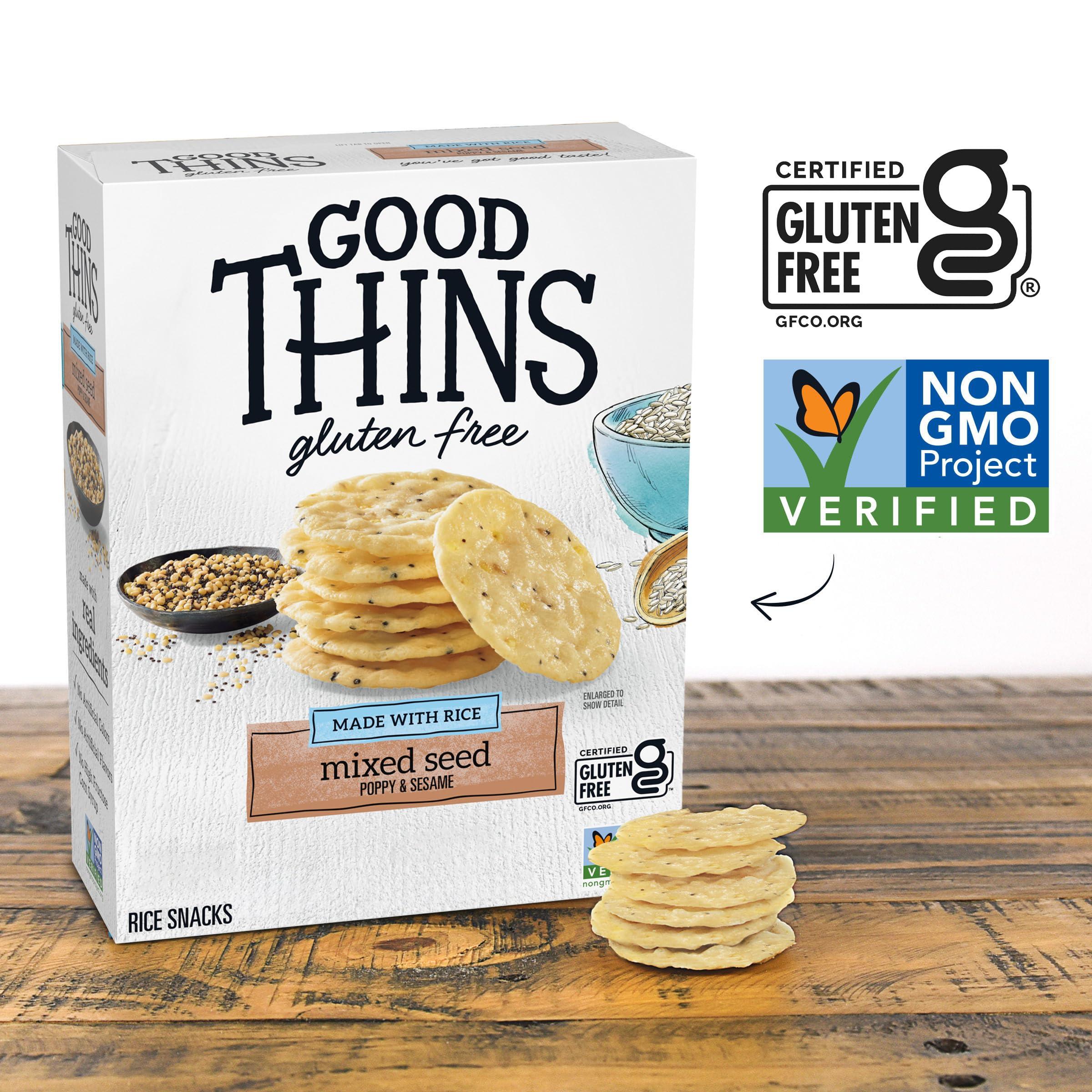 Good Thins Good Thins Mixed Seed Rice Snacks Gluten Free Crackers, 3.5 oz