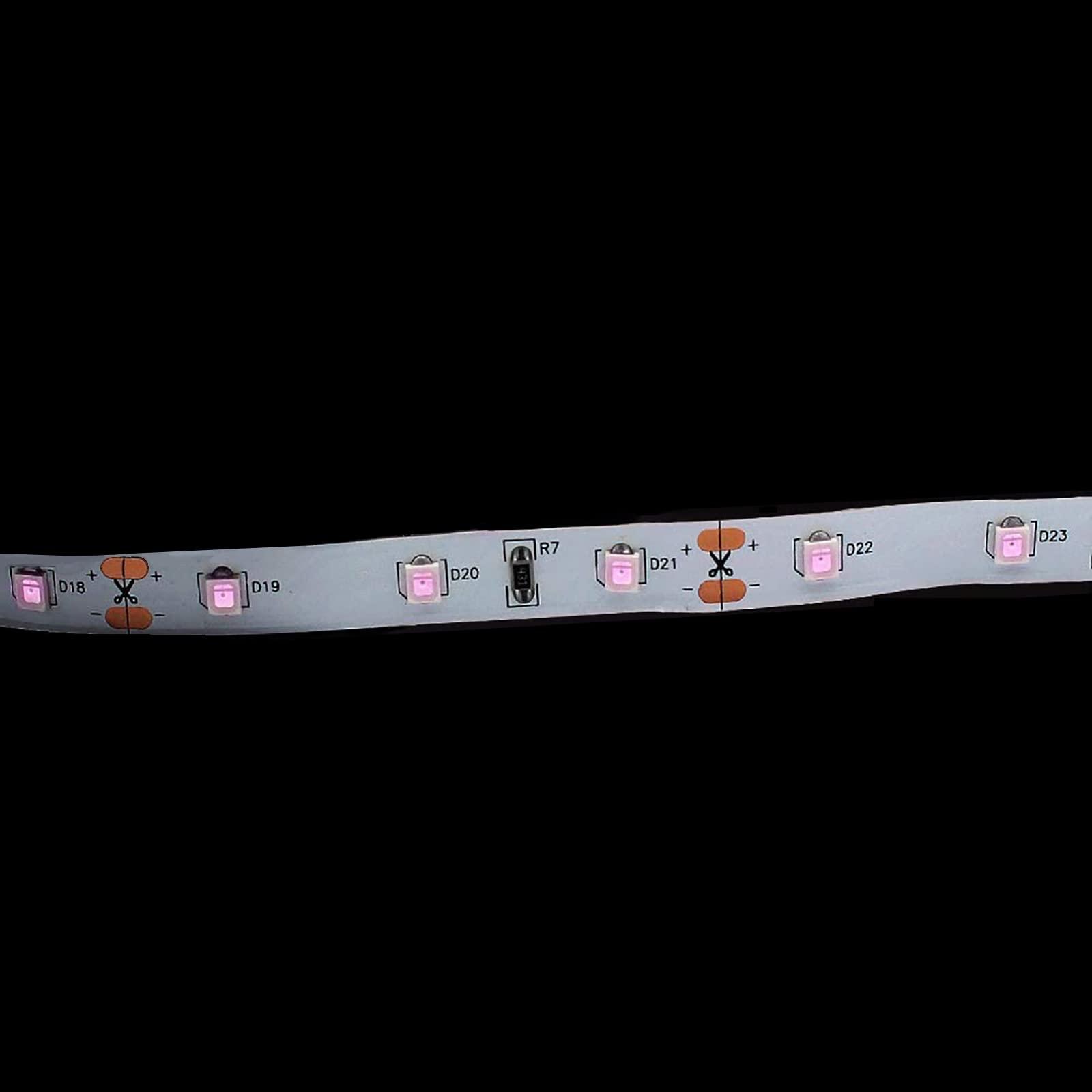 ANSUNTRON ANSUNTRON Near Infrared Light 850nm, 12V Flexible IR LED Strip Light 2835-300LEDs for NIR Red Light Therapy Lamps, 16.4FT-Non Waterproof