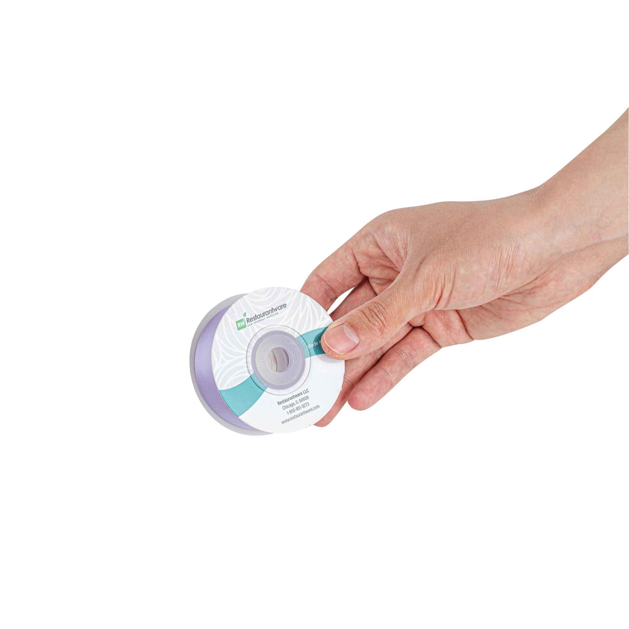 Restaurantware Restaurantware - Gift Tek 10 Yards x 1 Inch Satin Ribbon, 10 Single Faced Fabric Ribbon - Wide, Vibrant, Orchid Purple Polyester Ribbons, Solid Colored, for Gift Wrapping, Crafts, Weddings, Parties