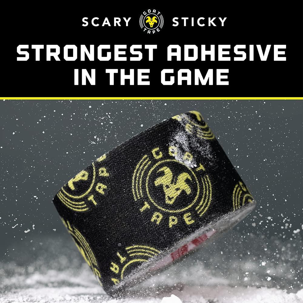 Goat Tape Goat Tape Scary Sticky Premium Athletic Tape, Weightlifting Tape, Thumb Tape for Hook Grip, Sticks with You Through The Toughest Fitness Workouts and Lifts, White/Black, 2 Rolls