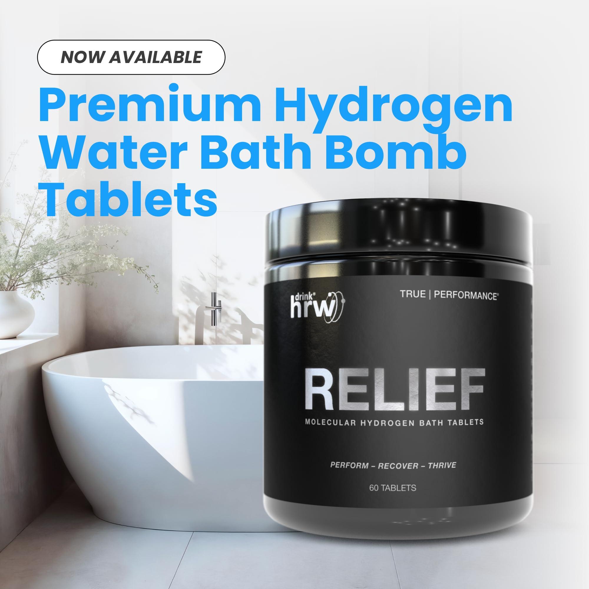 DRINK HRW Rejuvenation Sport Molecular Hydrogen Tablets: Highest Dose, and Concentration of Any Hydrogen Water Technology, Boost Energy, Improve Recovery, Support Mitochondrial Function, Raspberry