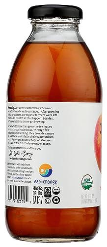 Eat the Change Eat The Change Just Ice Tea Organic Peach Oolong Tea, Kosher, 16 Fluid Ounces (Pack Of 12)