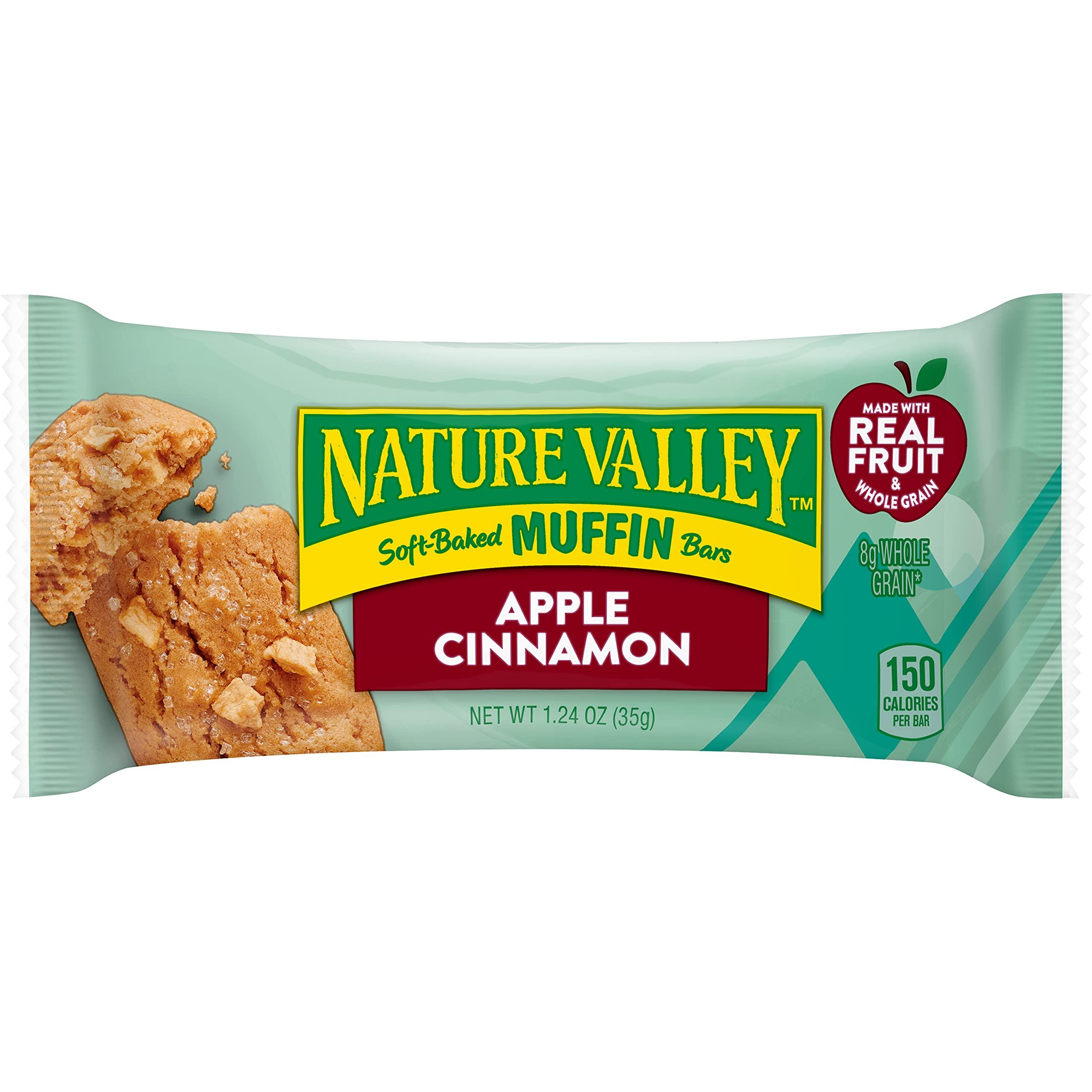 Nature Valley Nature Valley Soft-Baked Muffin Bars, Apple Cinnamon, Snack Bars, 5 Bars, 6.2 OZ (Pack of 6)