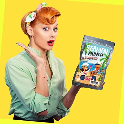 Gears Out Seamen Munch Spicy Trail Mix - Funny sea captain and ship design - Edible gifts for women - Spicy mix, Made in the USA