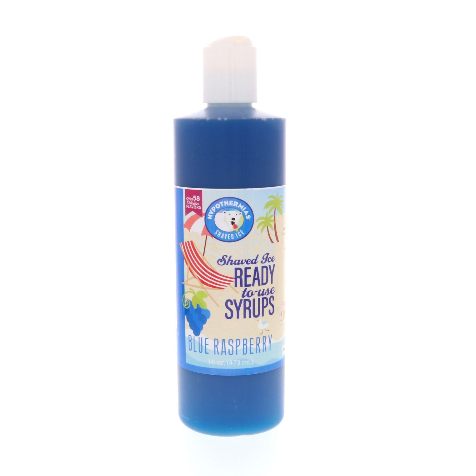 Hypothermias Hypothermias Shaved Ice & Snow Cone Syrup Variety Pack - 6 Pints (16 Fl. Oz.) - Tiger\'s Blood, Blue Raspberry, Lemon, Orange, Wedding Cake & Pink Cotton Candy - Non-GMO 100% Pure Cane Sugar