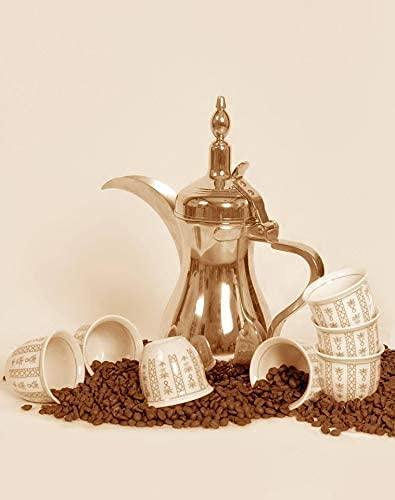 Shivay Shivay AL MASNOON Saudi QAHWA Medium Roasted Saudi Coffee | Ground Coffee Rich in Saffron & Ginger 100 GMS