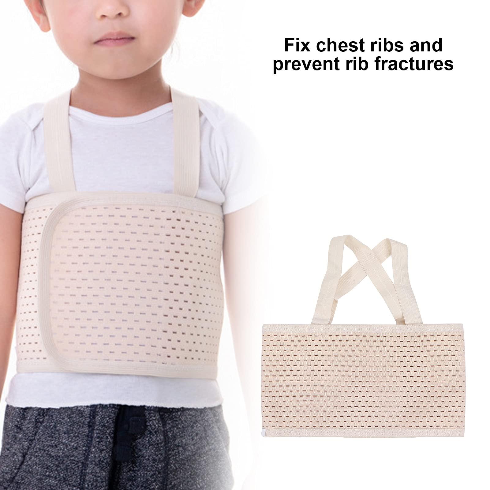 Dioche Dioche Kid\'s Breathable Chest Belt, Broken Rib Brace Rib Support Wrap Rib Cage Protector Wrap for Ribs or Bruised Ribs Support, Sternum Injuries(XL)