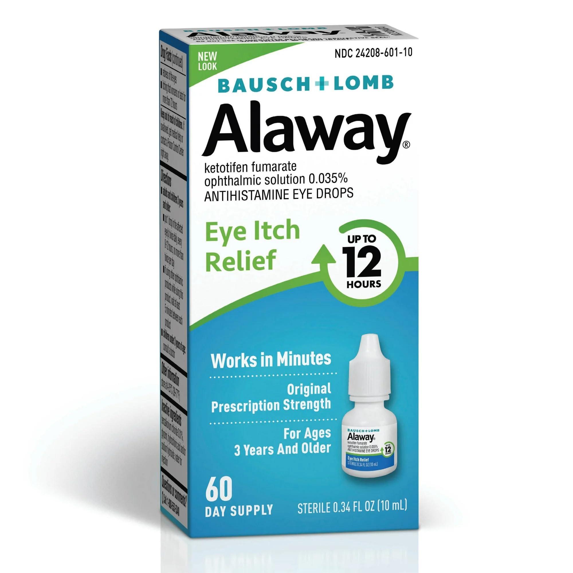 Alaway Alaway Bauch & Lomb Eye Itch Relief Drops (Pack of 6)