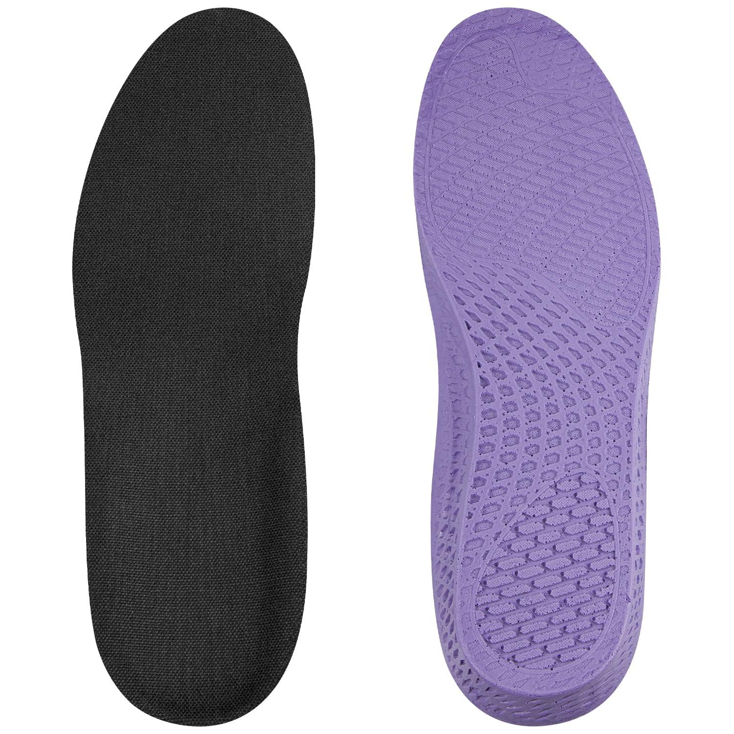 Endoto Insoles for Vans Shoes, Replacement Inserts for Men and Women\'s Skate Sneakers, Cushioned Inner Soles for Comfort and Foot Pain Relief(Size: US 10.5 Women/9 Men-EU 42)
