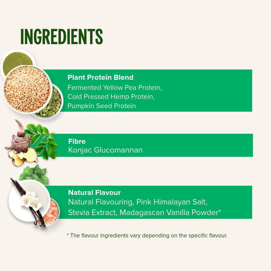 VIVO VIVO Vegan Protein Powder - 0.7 oz of Plant-Based Protein per Scoop, 30 Servings (31.7 oz) (Vanilla)