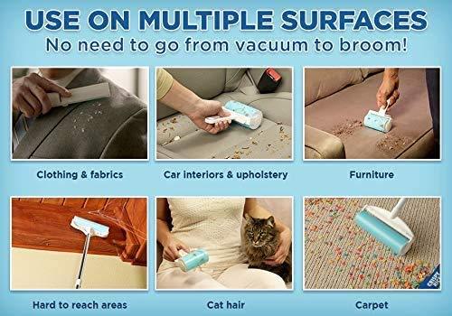 Schticky Schticky Lint Roller Set - Reusable & Washable Lint Roller Cleaner for Clothes Sofa Furniture Car Cat Dog Hair - Clean in a Quicky with Schticky (2 Piece)