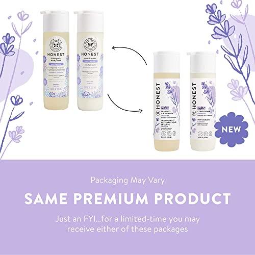 The Honest Company The Honest Company Silicone-Free Conditioner & 2-in-1 Cleansing Shampoo + Body Wash Duo | Gentle for Baby | Naturally Derived | Lavender Calm, 20 fl oz