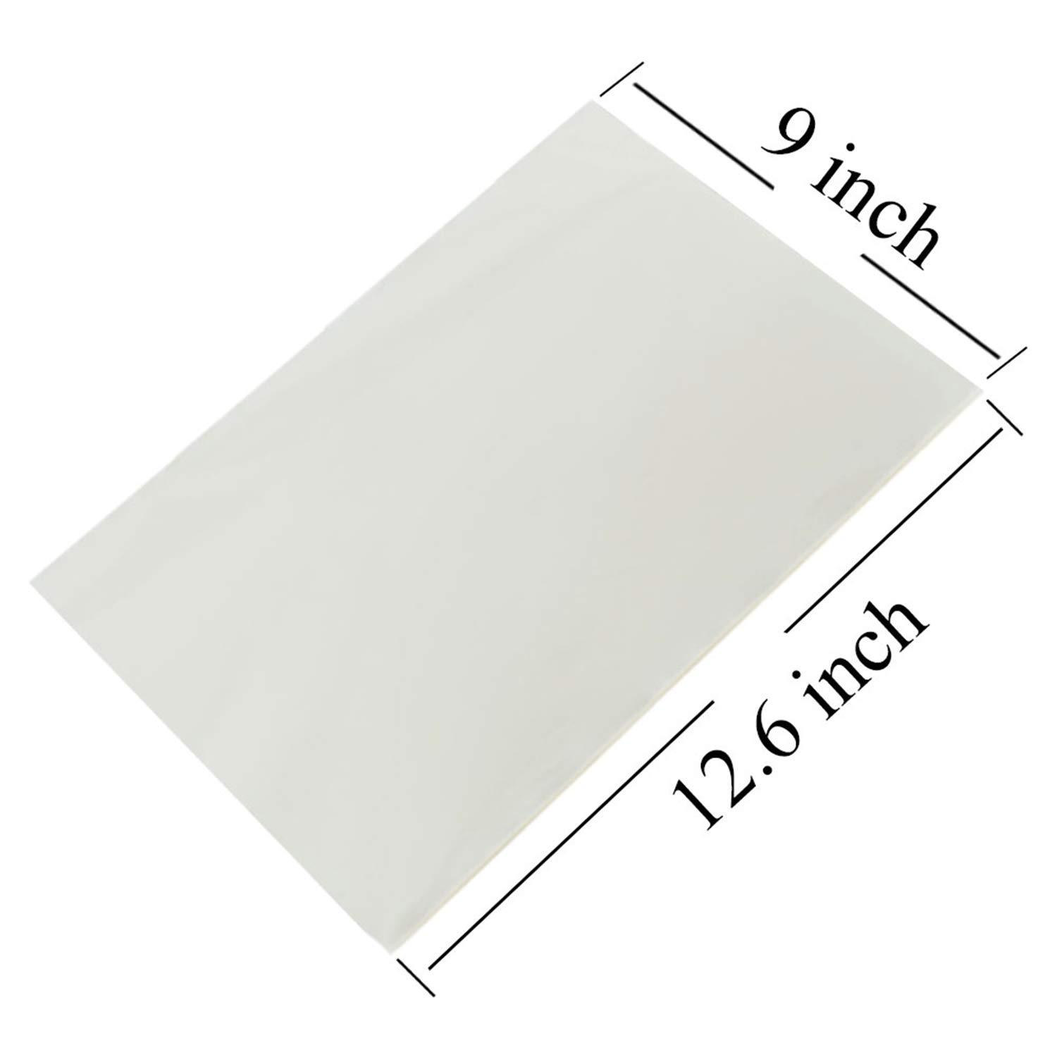 YiHaiFei YiHaiFei Edible Glutinous Rice Paper Candy Coated Wrapping Paper, 50 Count Edible Wafer Paper Cake Decorations, 9\"x12.6\" Rice Starch Sheets for Homemade Candies and Food Packaging