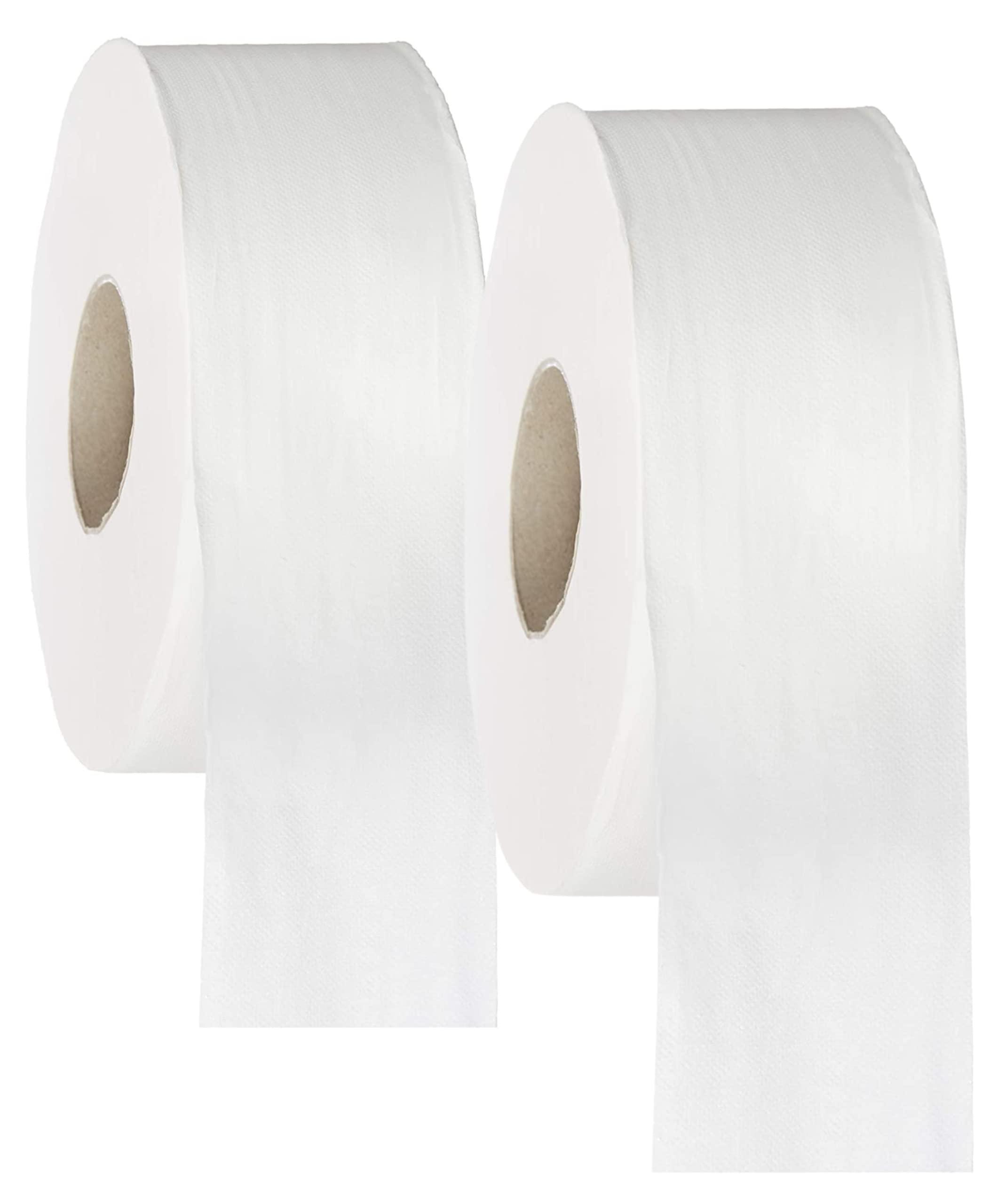 Generic Jumbo Rolls - Bathroom Tissue Premium Two-Ply Jr. 9\" (2 Rolls x 3.74\" x 1000) Home or Commercial Use FrezcoJanitorial.com