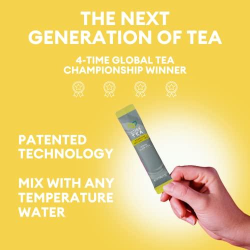 Cusa Tea Cusa Tea & Coffee | Premium Instant Lemon Black Tea With Real Fruit & Spices | Organic Leaves Drink Mix Packets | Hot or Iced Tea (100 Single Servings)