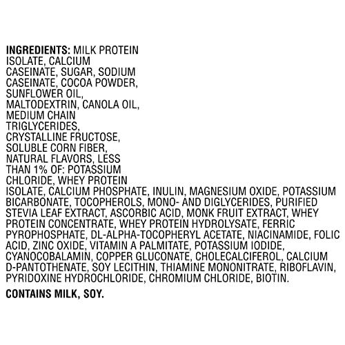 Muscle Milk Muscle Milk Genuine Protein Powder, Natural Chocolate, 2.47 Pound, 16 Servings, 32g Protein, 2g Sugar, Calcium, Vitamins A, C & D, NSF Certified for Sport, Energizing Snack, Packaging May Vary