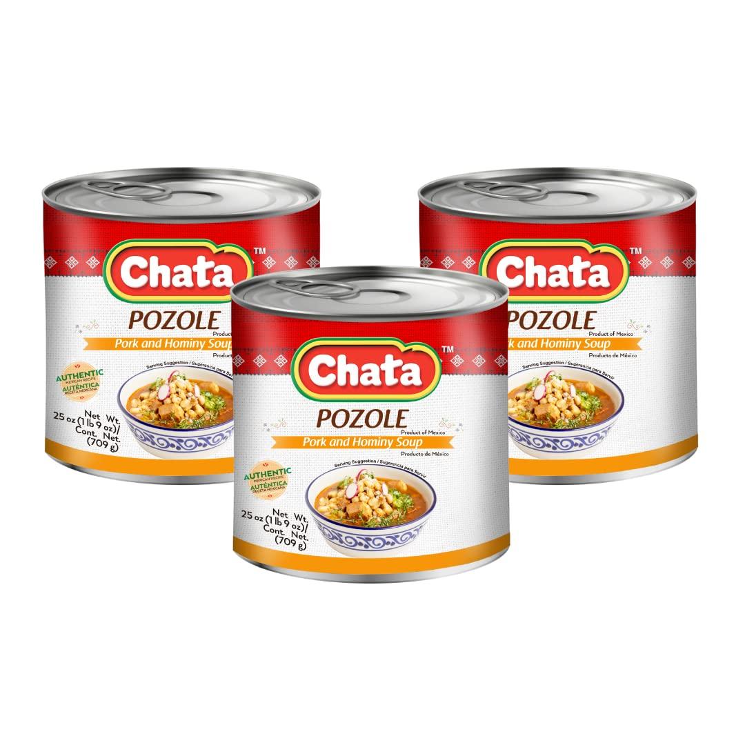 Chata CHATA Pozole Pork and Hominy Soup, 26 Ounce (Pack of 3)