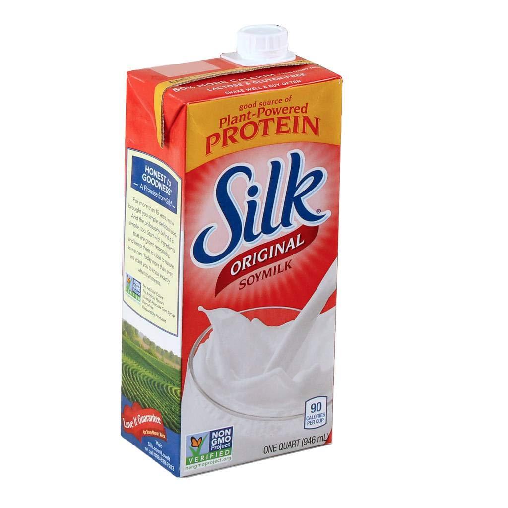 Silk Silk Soy Milk, Original, 32 Fluid Ounce (Pack of 12)