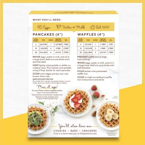 Simple Mills Simple Mills Almond Flour Pancake & Waffle Mix, Original - Gluten Free, Plant Based, Paleo Friendly, Breakfast 10.7 Ounce (Pack of 3)