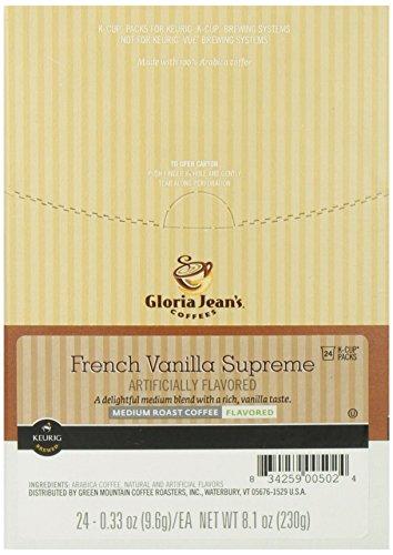 Gloria Jean's Gloria Jean's Coffees, French Vanilla Supreme K-Cup Portion Pack for Keurig Brewers 24-Count