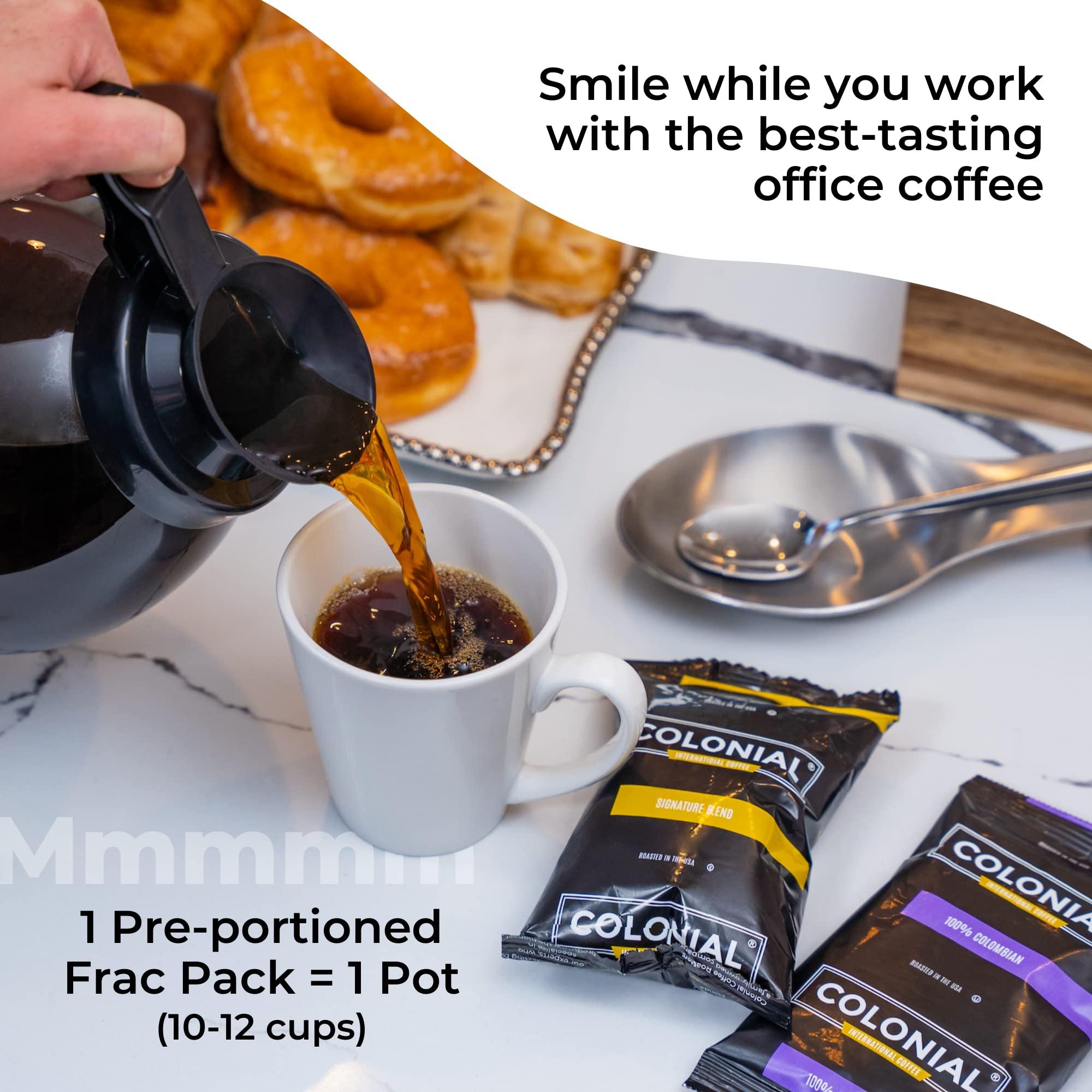 COLONIAL INTERNATIONAL COFFEE Colonial Coffee Packets, Pre Ground Coffee Packs, Assorted Variety Pack, Medium & Dark Roast Blends, Bulk Single Pot Bags for Drip Coffee Makers, (2.5 oz Bags, Pack of 12)